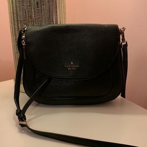 Black Kate Spade Flap Crossbody